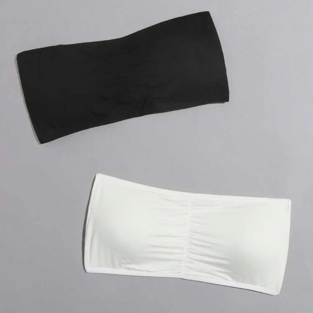 2-pack Ruched Bandeau Bra Set XS